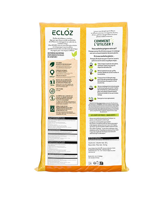 Terreau agrumes & plantes méditerranéennes - Spécial pleine terre - Caractéristiques