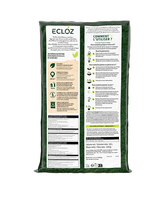 Terreau universel - pleine terre - Caractéristiques